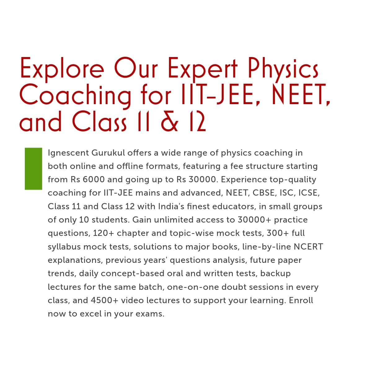 explore physics coaching for iit-jee, neet, 11, 12, cbse, isc, icse board exams